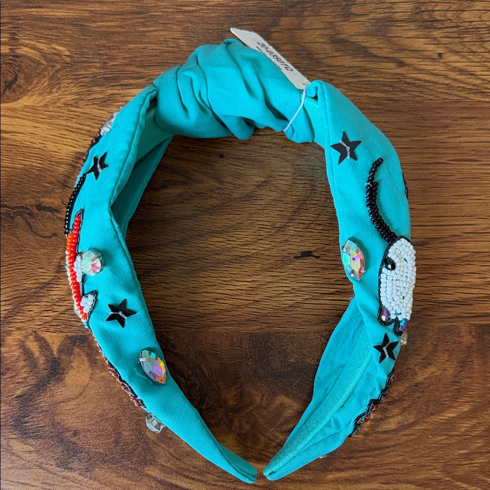Turquoise Embellished Women's Headband